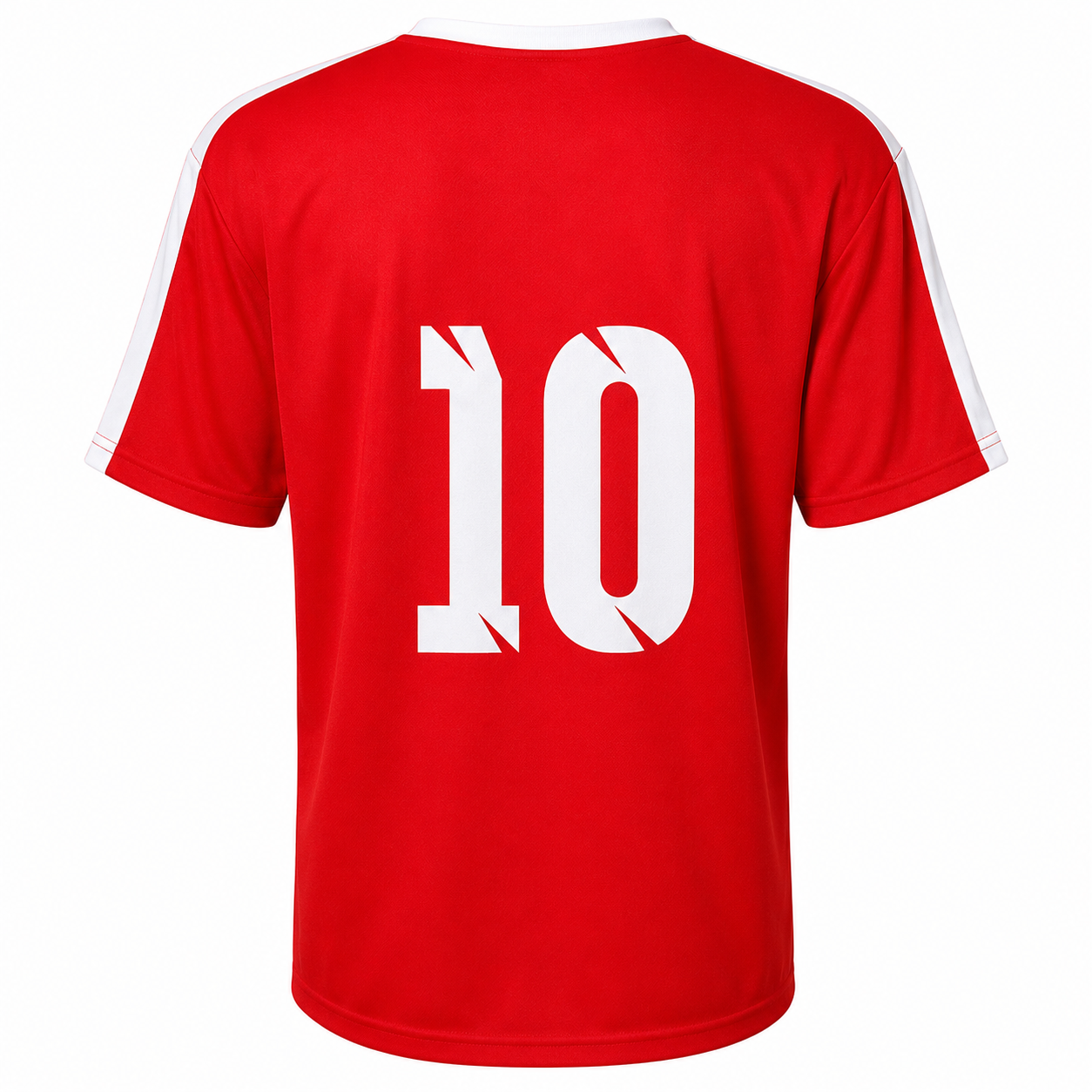 Camisa Arezzo Tam: Ginf, P, M, G e GG — Vermelho x Branco