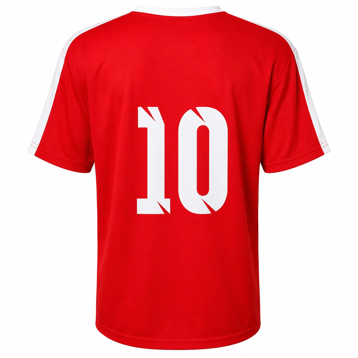 Camisa Arezzo Tam: Ginf, P, M, G e GG — Vermelho x Branco